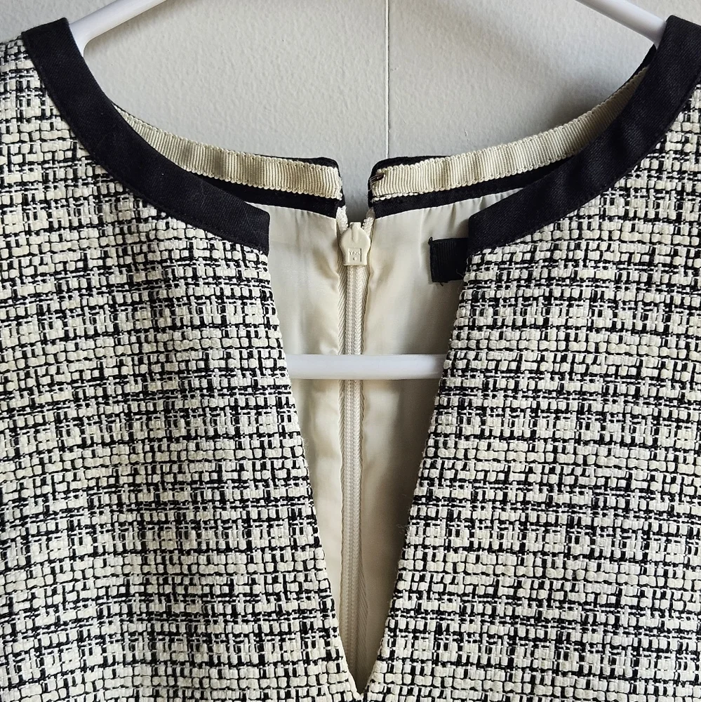 J.Crew Sleeveless Sheath Textured-Tweed Dress in Women's 8 - Picture 5 of 16